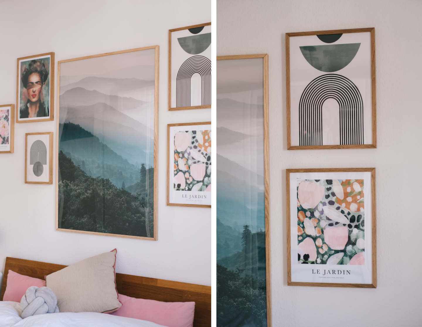 Cozy Schlafzimmer-Update · Meine Neue Bilderwand Von Desenio - Mrs throughout Desenio Schlafzimmer