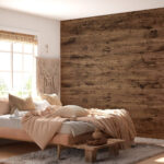 Geräuchertes Holz – Fototapete With Regard To Holz Tapete Schlafzimmer