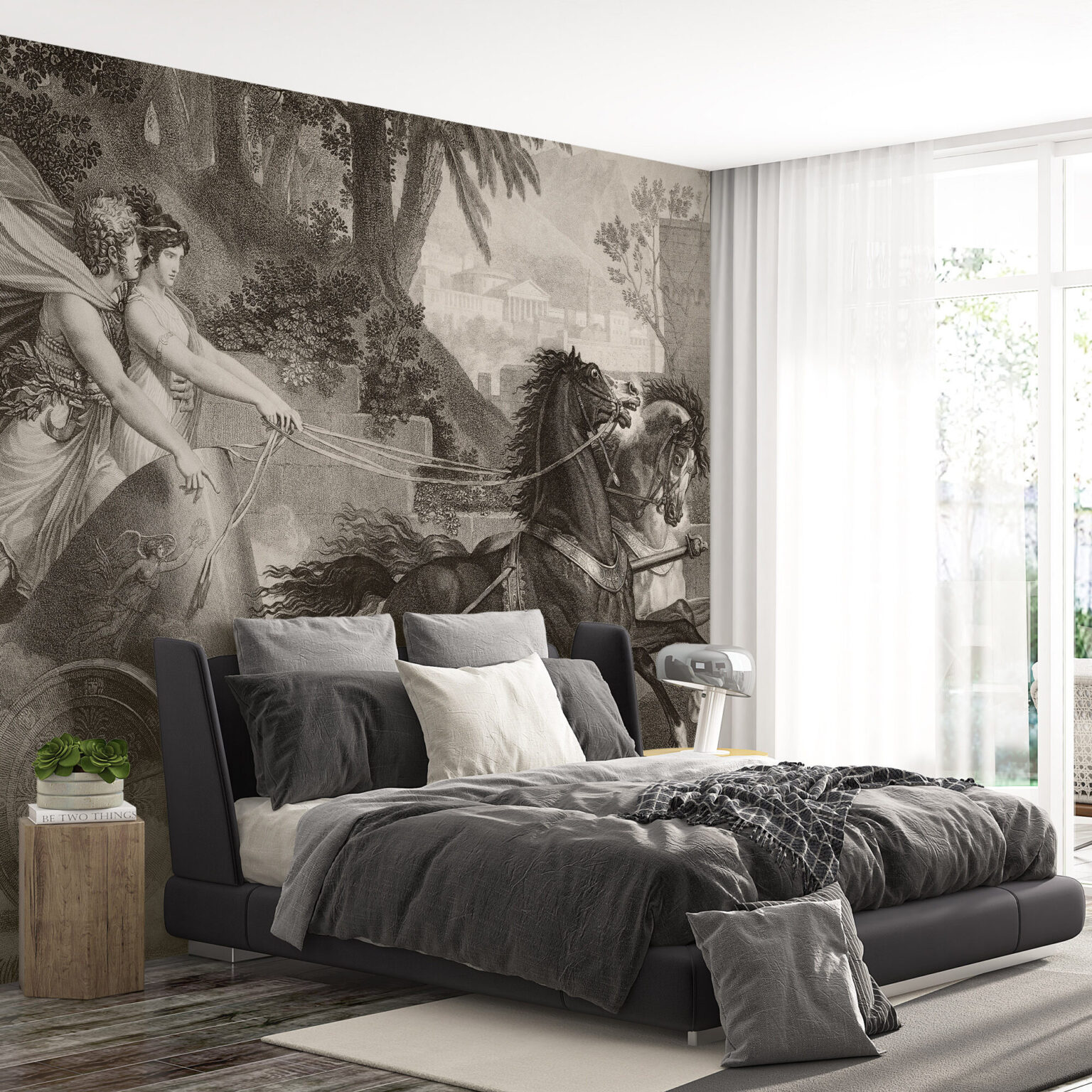 Klassische Italienische Tapete Rifugio – Edle Antike Szene for Italienische Tapeten Schlafzimmer