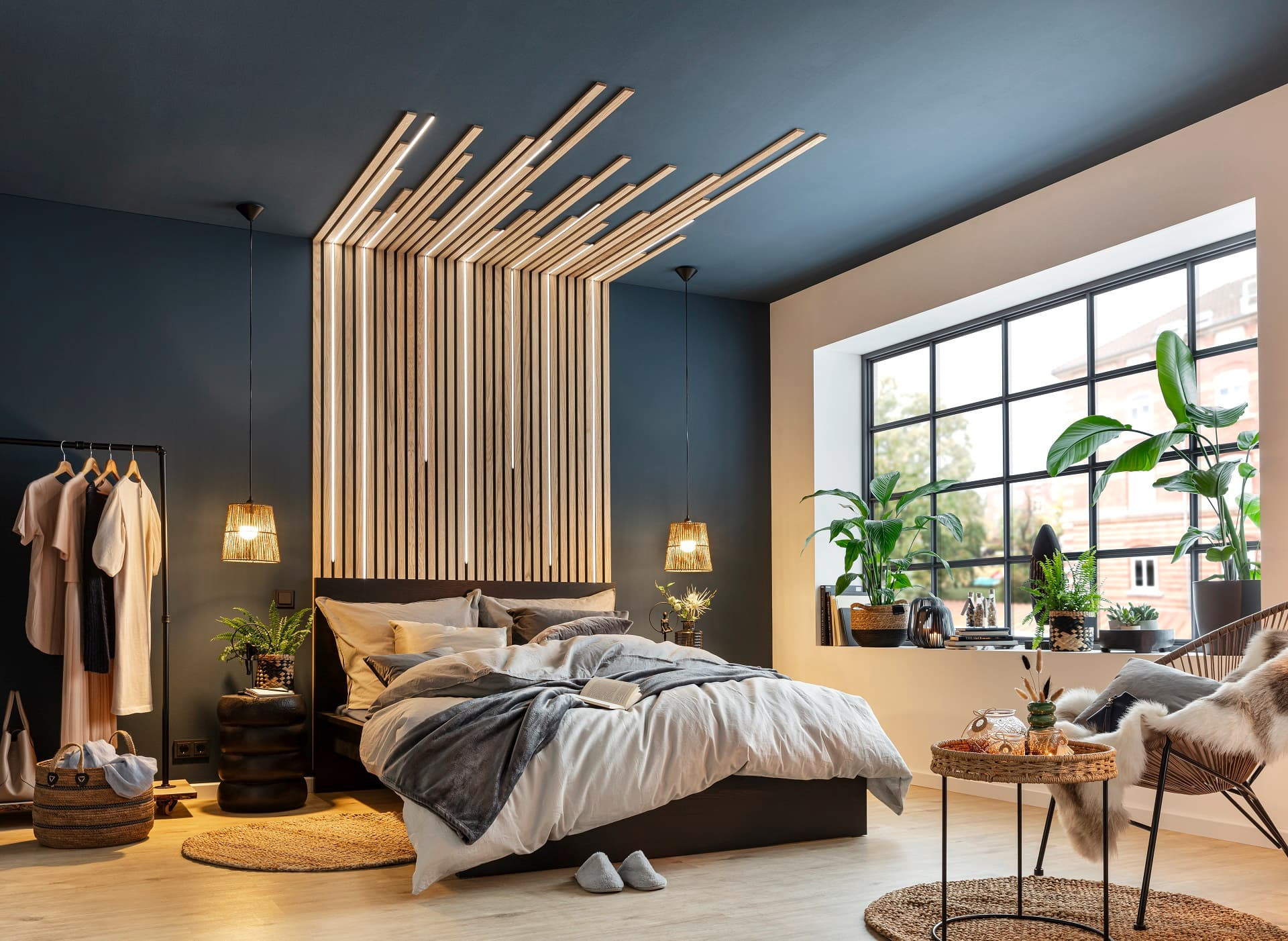 Kreative Wandgestaltung Hinter Deinem Bett | Richtiggut.de regarding Schlafzimmer Wand