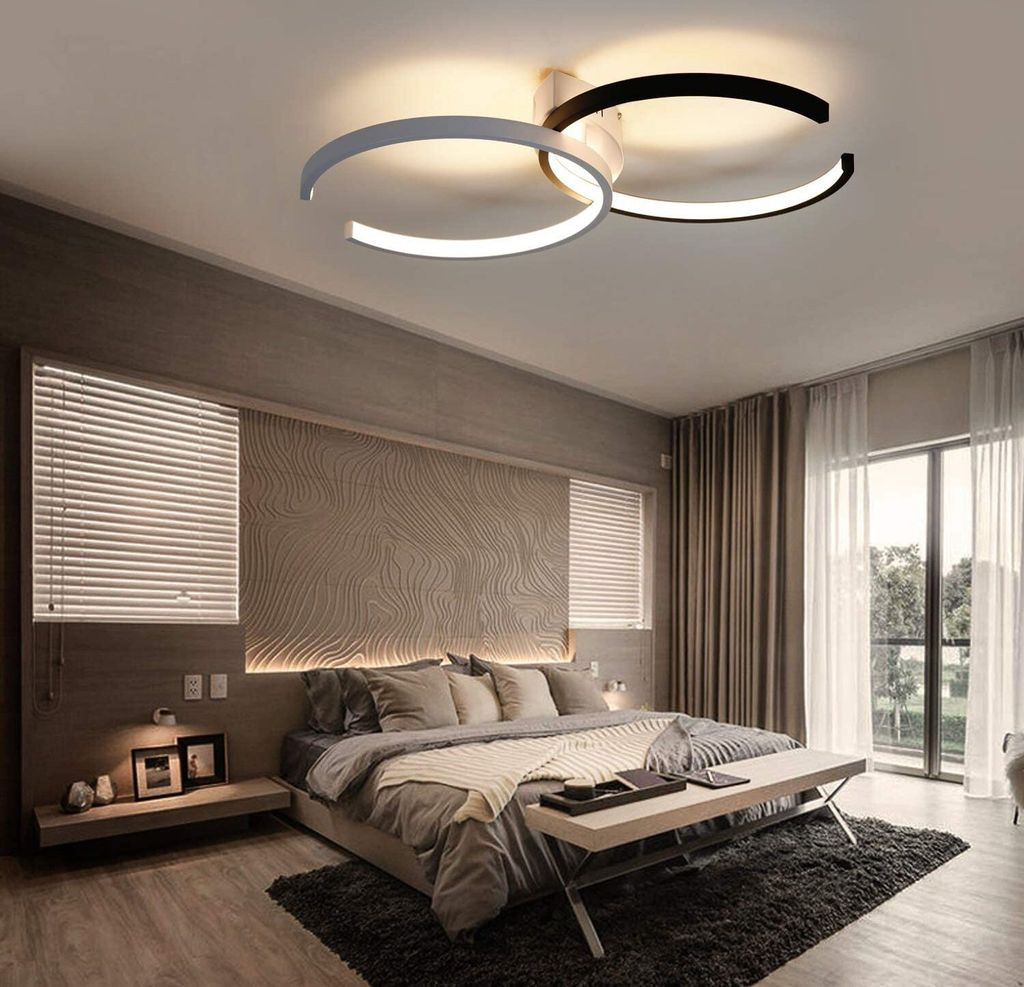 Led Deckenleuchte Led-Deckenleuchte Quadratisch – 30 Cm, Dimmbar inside Lampe Decke Schlafzimmer