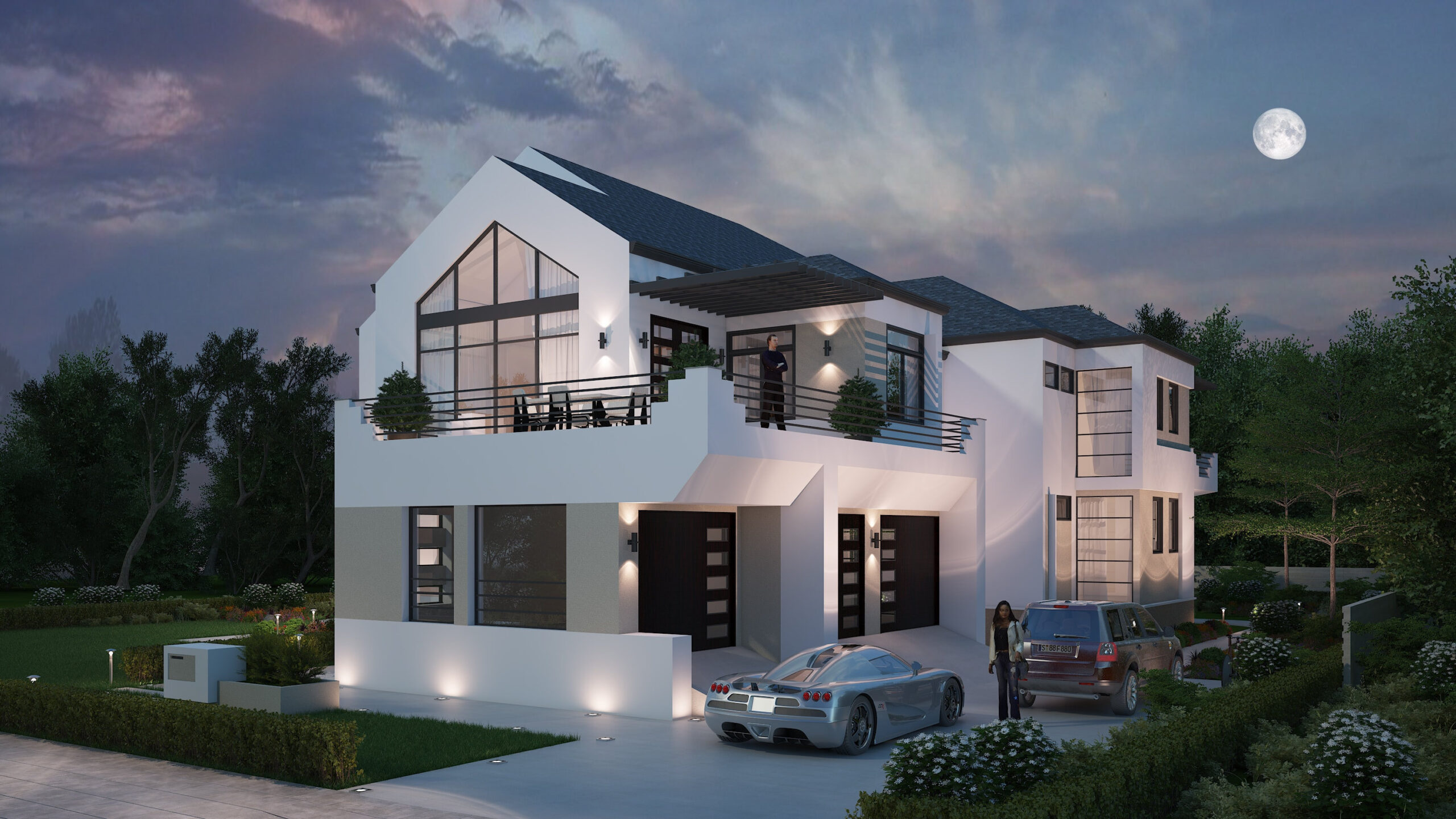 Luxury 5-Bedroom House Floor Plan, Modern Architectural (Digital regarding Haus Mit 5 Schlafzimmer