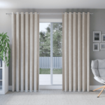 Schlafzimmer Vorhang In Cremiger Farbe - Softfashion inside Fenstervorhänge Schlafzimmer