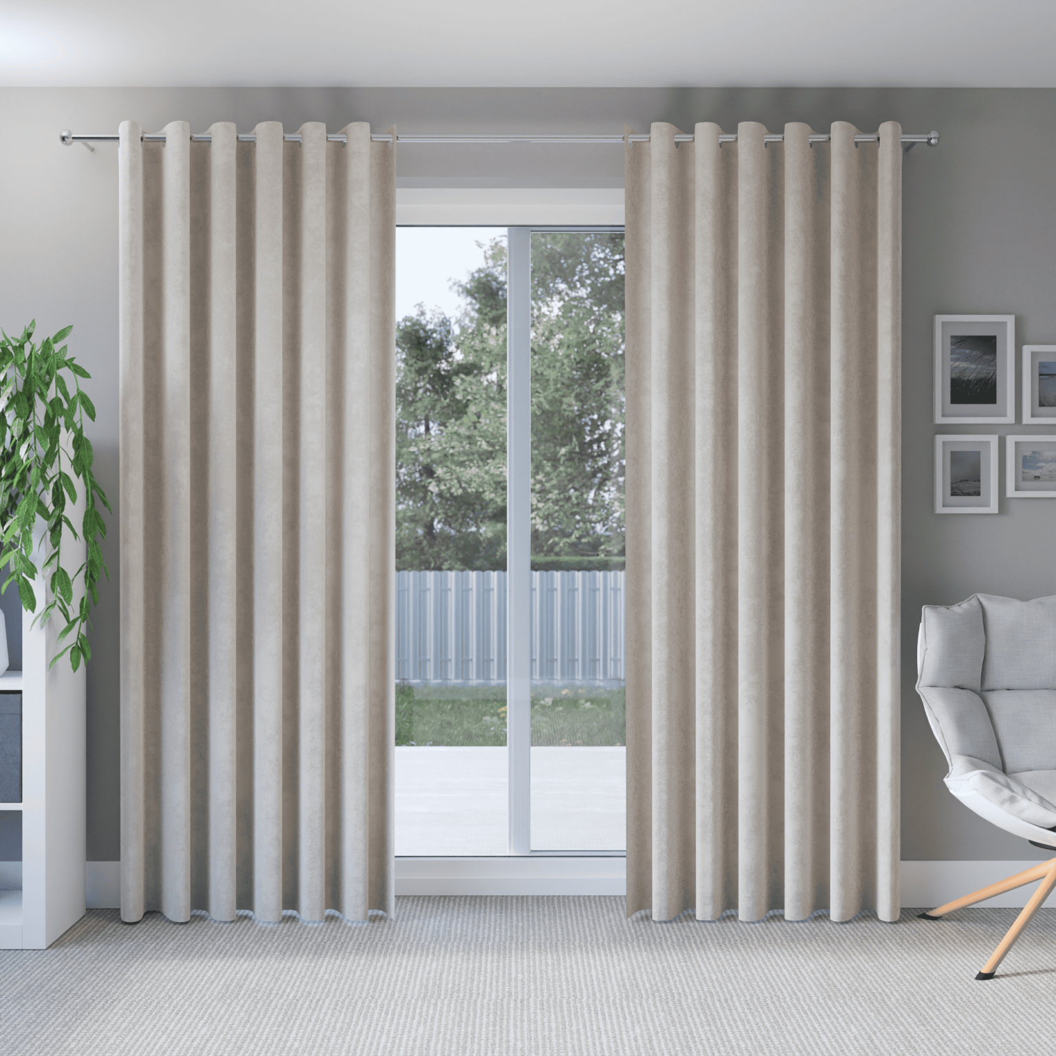 Schlafzimmer Vorhang In Cremiger Farbe - Softfashion inside Fenstervorhänge Schlafzimmer