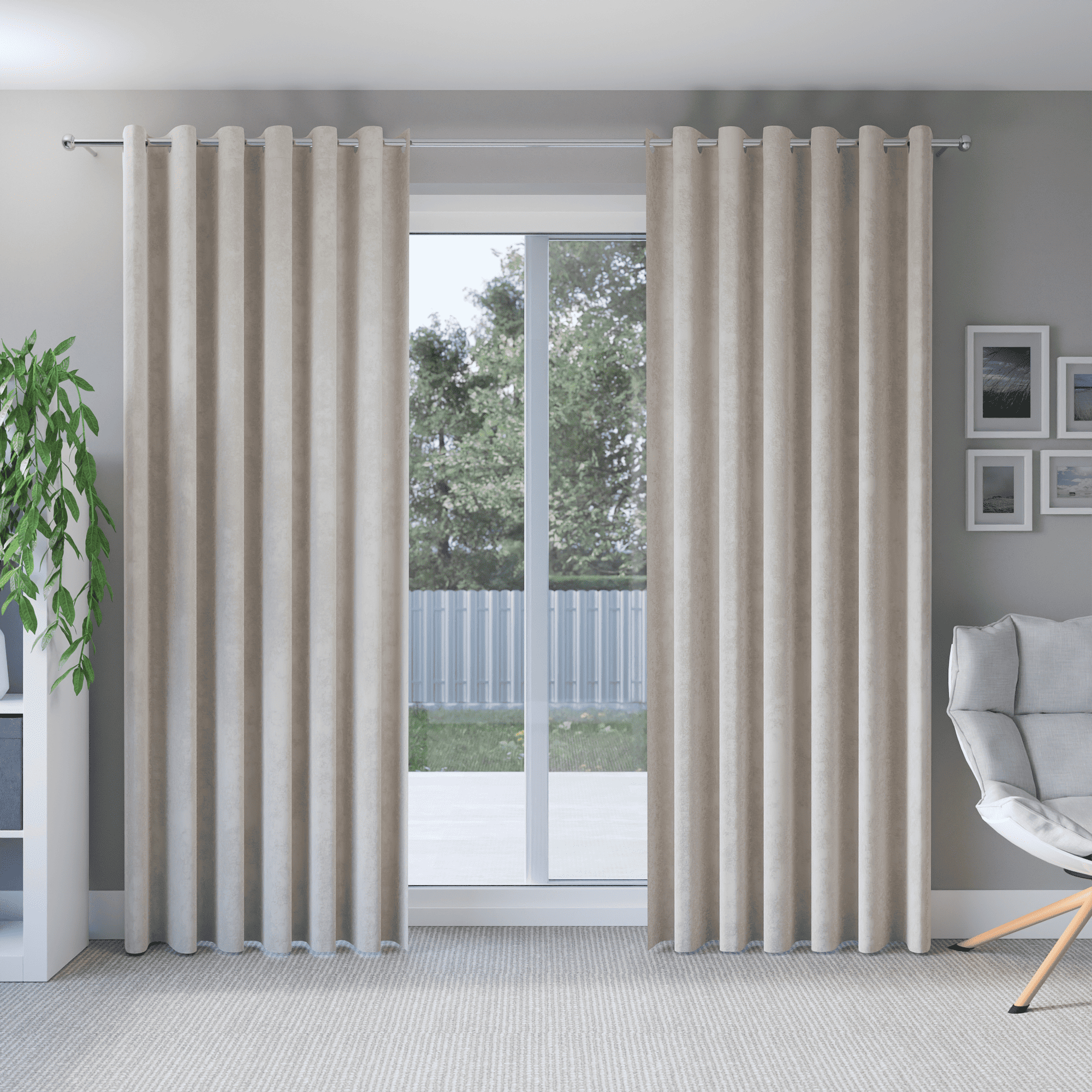 Schlafzimmer Vorhang In Cremiger Farbe - Softfashion inside Fenstervorhänge Schlafzimmer