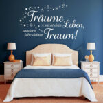 Wandtattoo Sprüche Amazon Wandtattoo – Träume Nicht Dein Leben With Wandtattoo Schlafzimmer Amazon