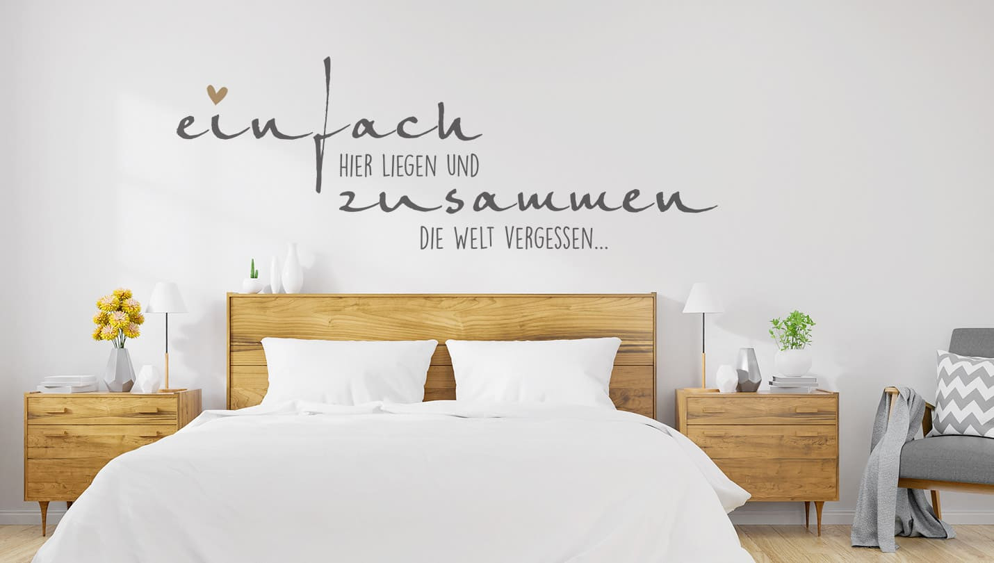 Wandtattoo Sprüche Zur Liebe | Liebessprüche | Wandtattoos.de within Wandtattoo Schlafzimmer Sprüche