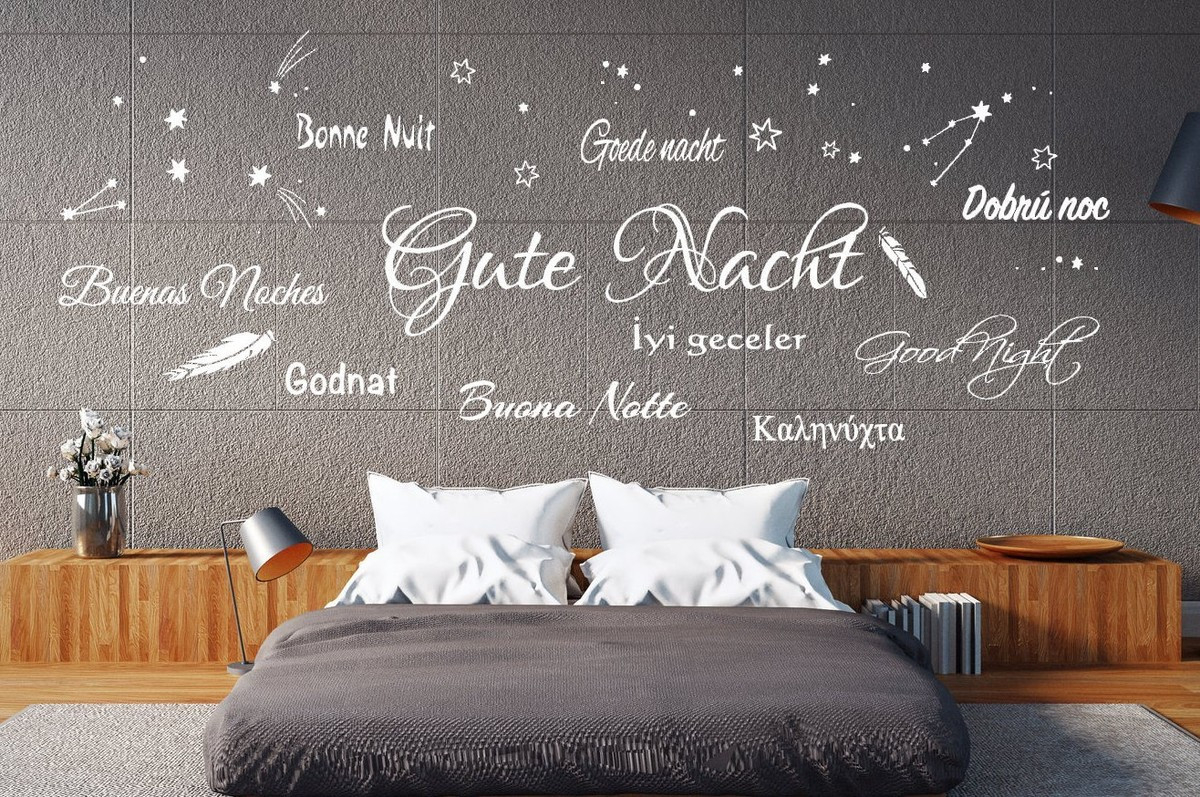 Wandtattoo Wandsticker Schlafzimmer Gute Nacht Verschiedene with Wandtattoo Schlafzimmer Ebay