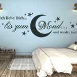 Wandtattoo Wohnzimmer Wandtatoo Schlafzimmer Ich Liebe Dich Bis Within Wandtattoo Schlafzimmer Ebay